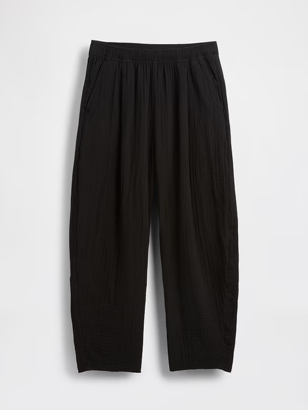 NEW! Gap Black Cotton Gauze Easy Barrel Pants  877646 🩷 - Picture 5 of 8